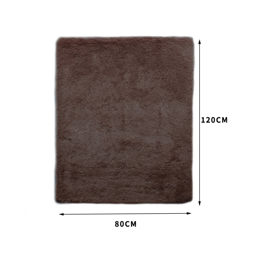 Designer Soft Shag Shaggy Floor Confetti Rug Carpet Home Decor 80x120cm Coffee Fast shipping On sale