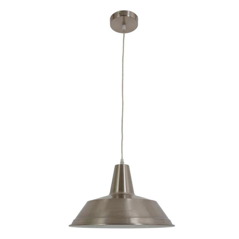 DIVO Pendant Lamp Light Interior ES Satin Chrome Angled Dome OD350mm Fast shipping On sale