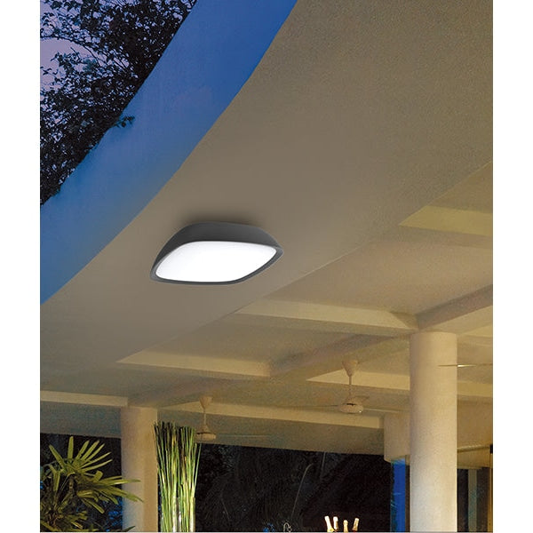 Momentous Living - DOCCIA Wall Light Surface Mounted 20W Square Dark ...
