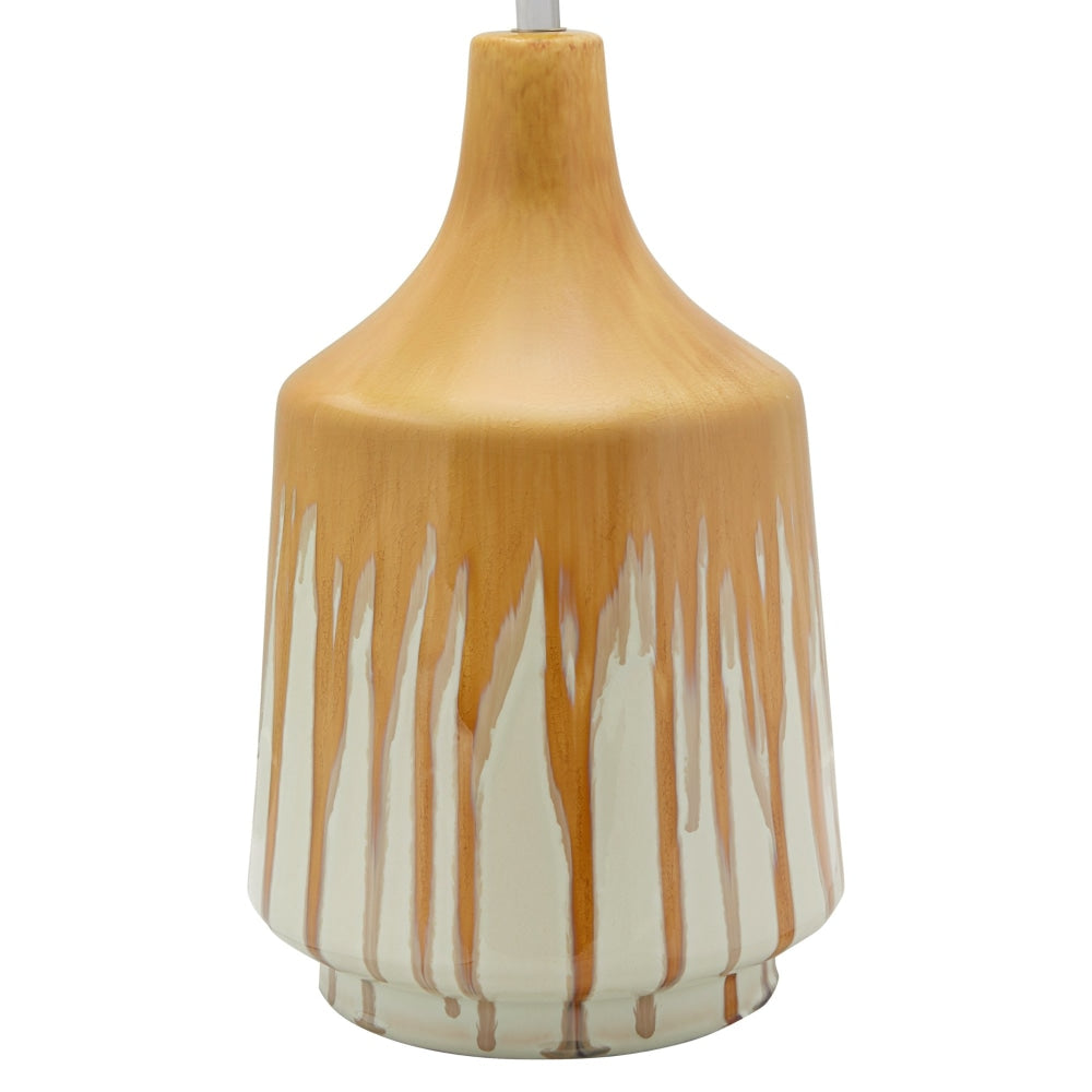Docel Ceramic Base Table Desk Lamp - Yellow / White Fast shipping On sale