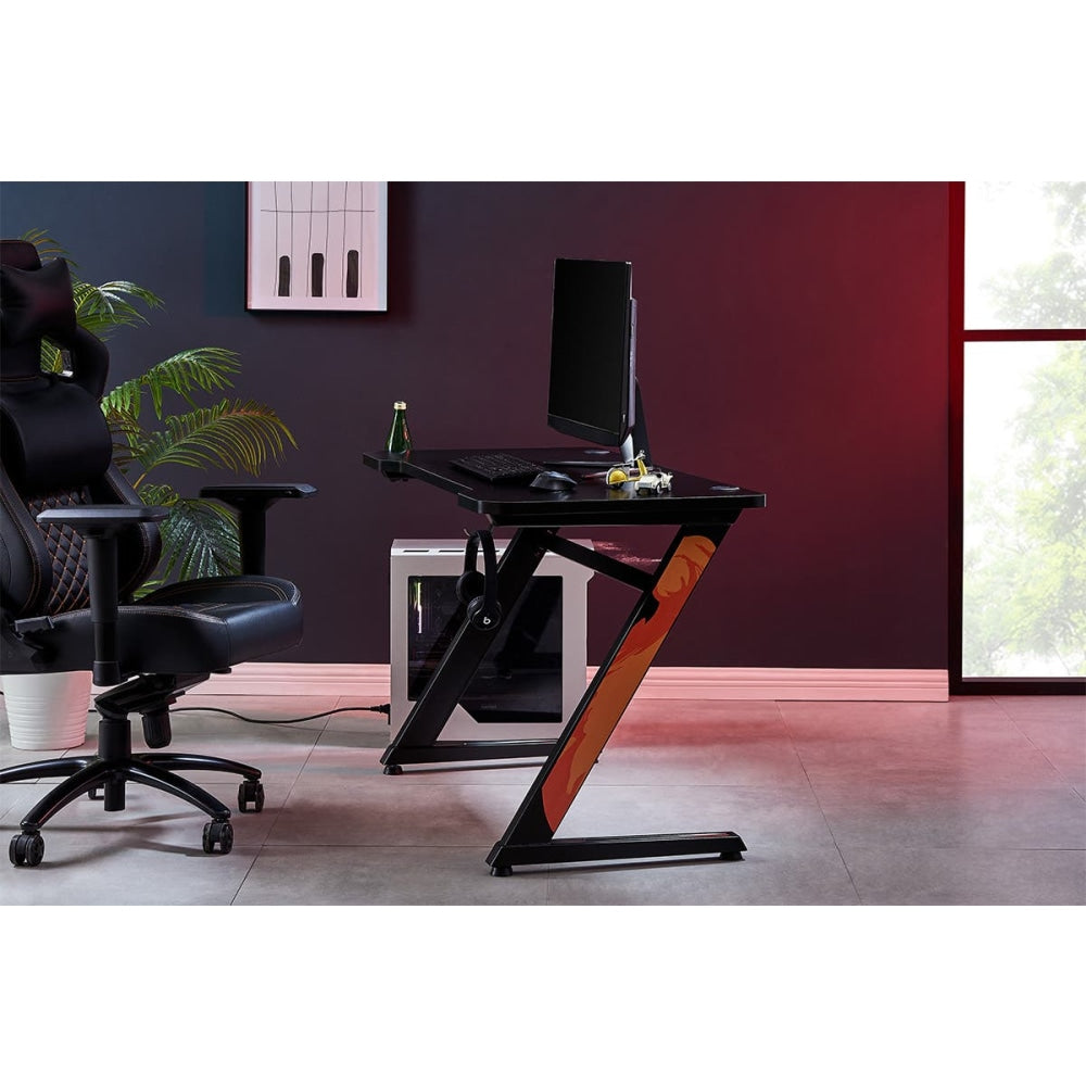 Doom Gaming Computer Work Task Study Office Desk - Black Fast shipping On sale