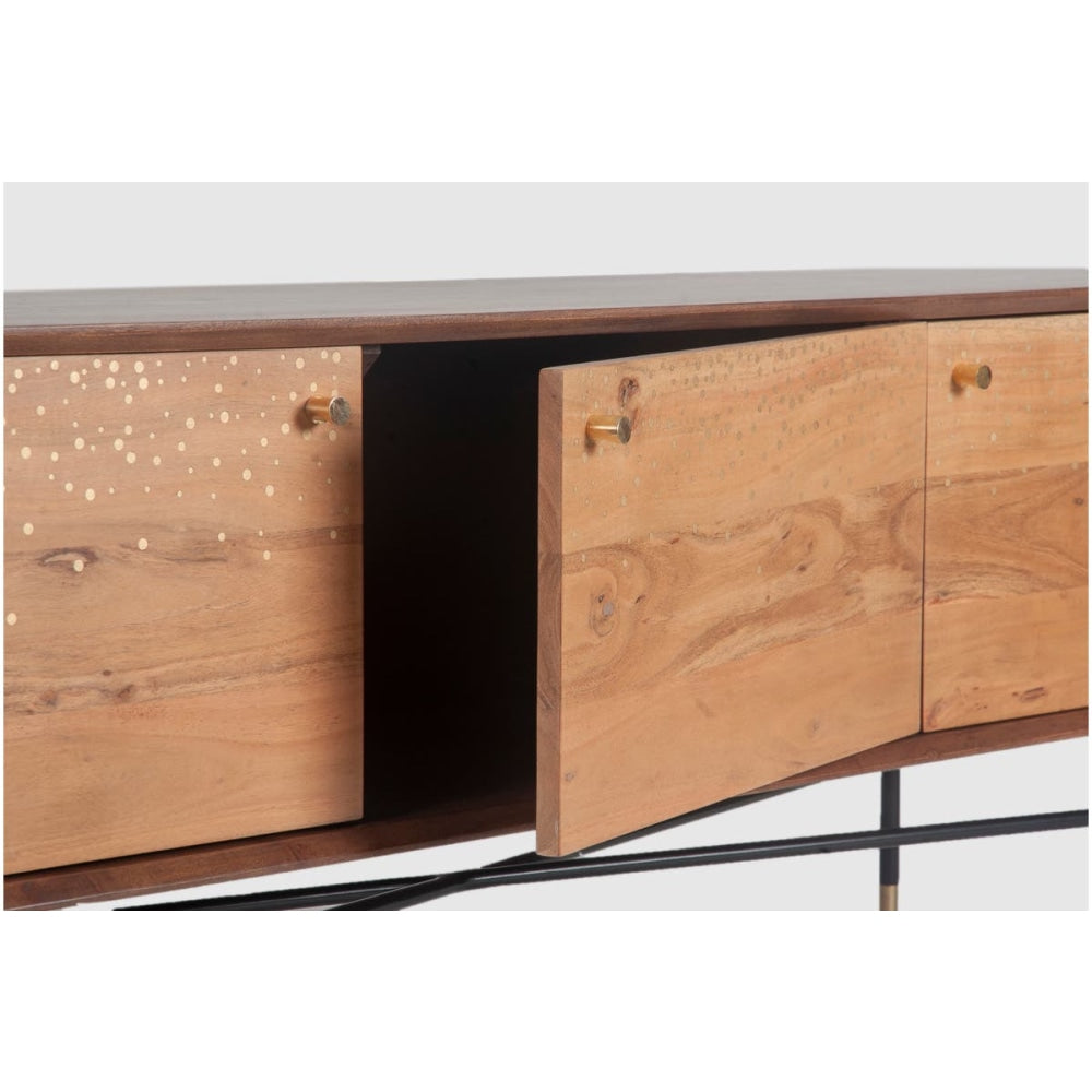 Dotto Lowline Entertainment Unit TV Stand Storage Cabinet 150cm - Natural Fast shipping On sale