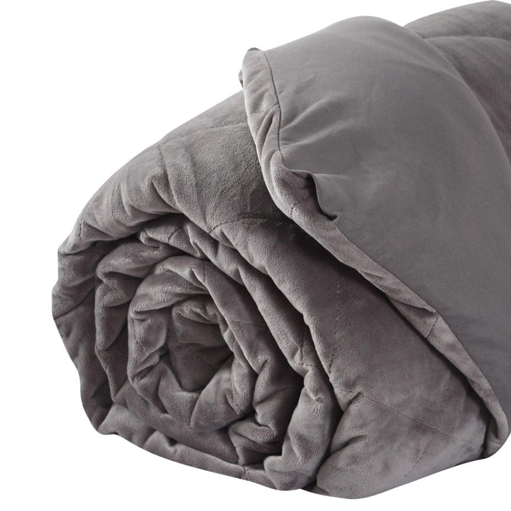 DreamZ 11KG Adults Size Anti Anxiety Weighted Blanket Gravity Blankets Grey Fast shipping On sale