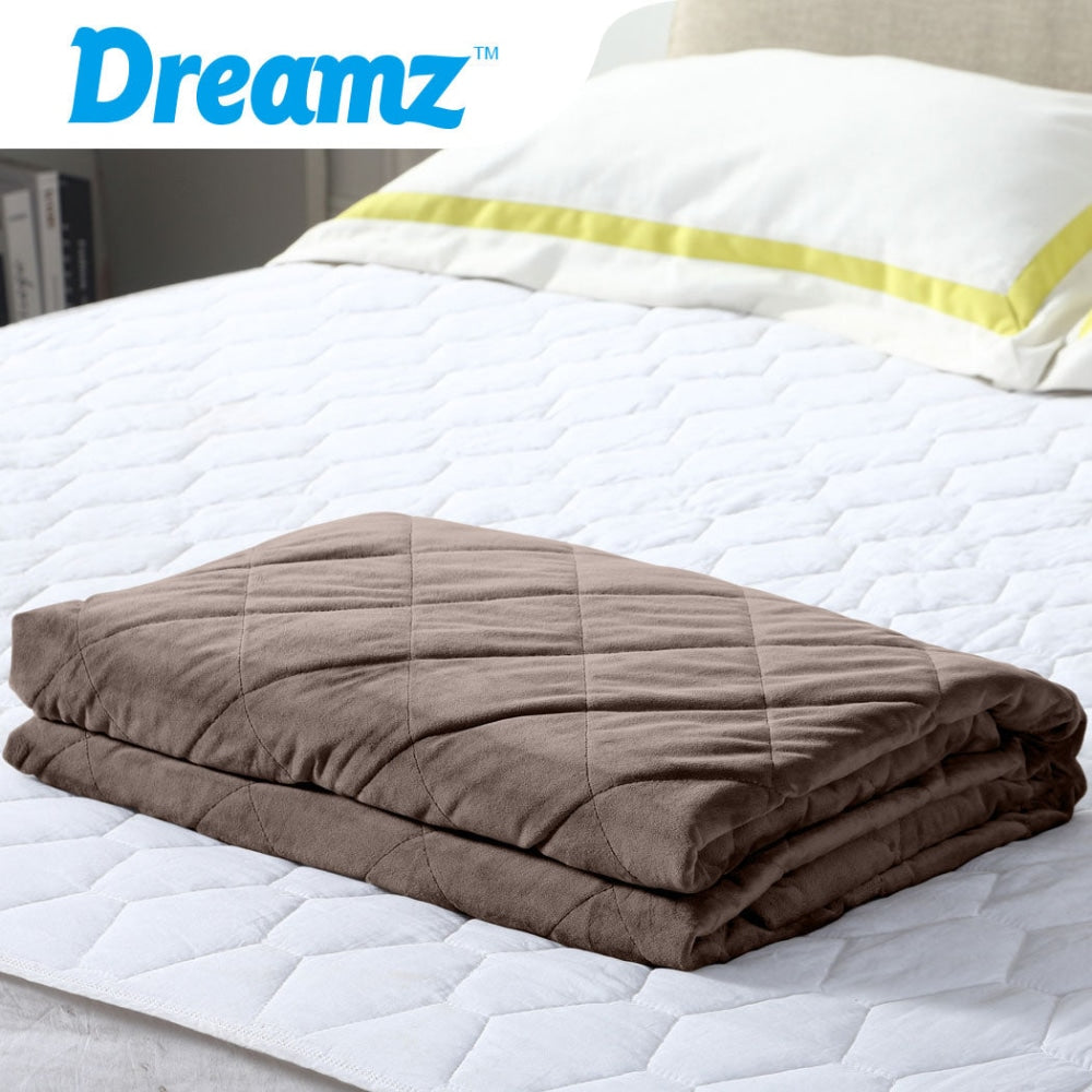 DreamZ 11KG Adults Size Anti Anxiety Weighted Blanket Gravity Blankets Mink Fast shipping On sale