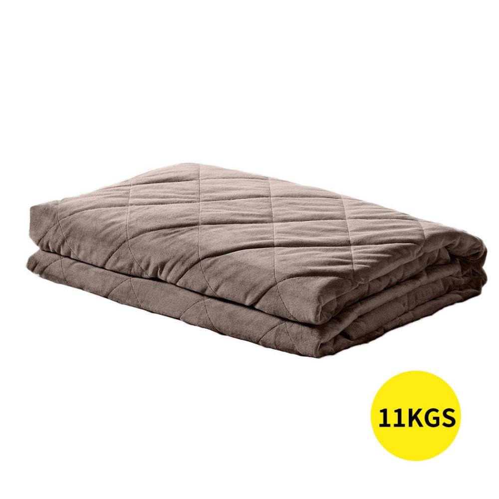 DreamZ 11KG Adults Size Anti Anxiety Weighted Blanket Gravity Blankets Mink Fast shipping On sale