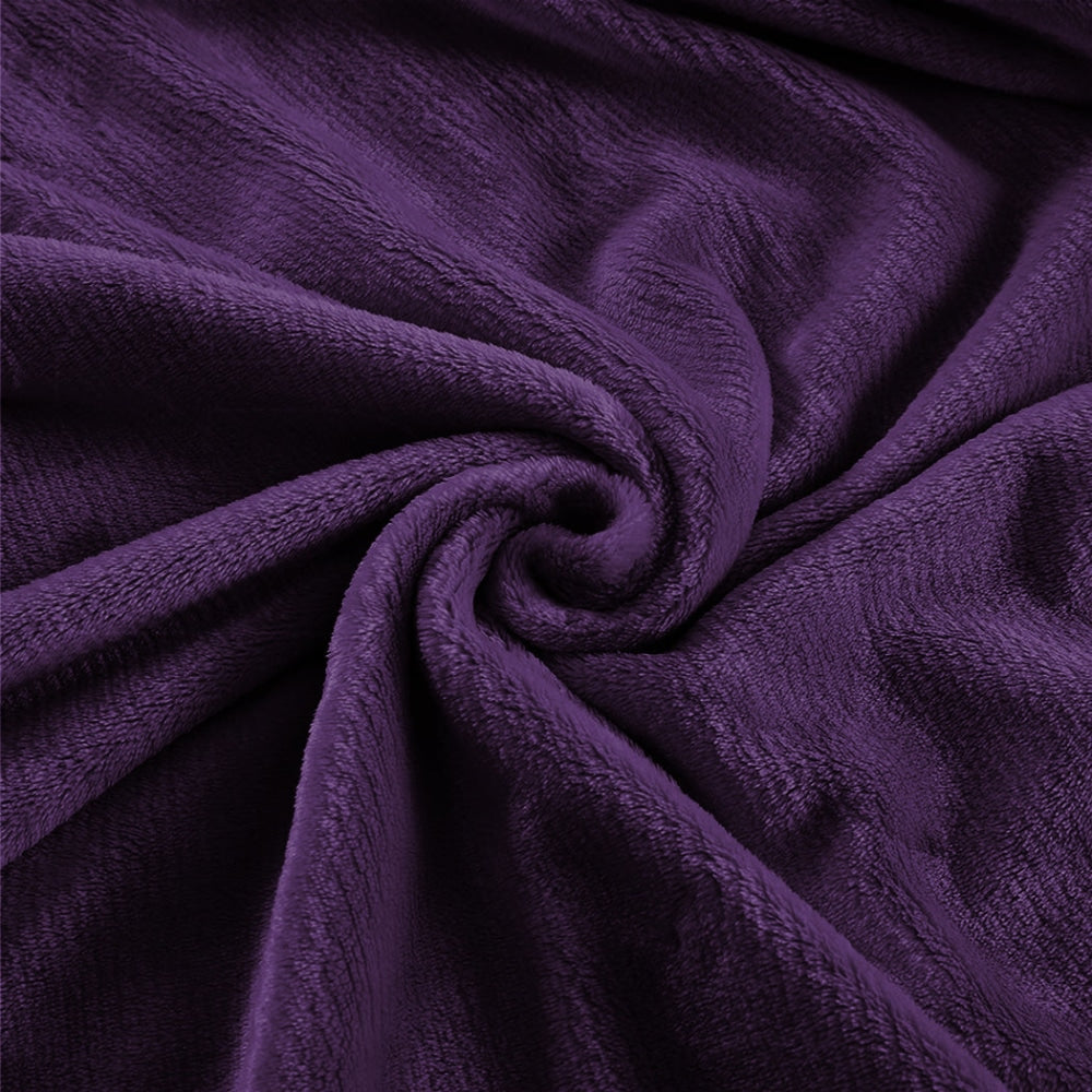 DreamZ 320GSM 220x240cm Ultra Soft Mink Blanket Warm Throw in Aubergine Colour Fast shipping On sale