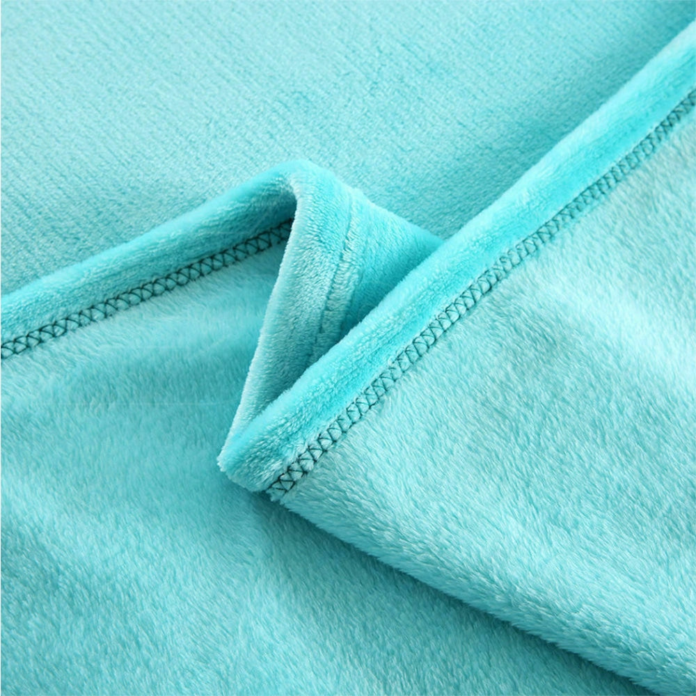 DreamZ 320GSM 220x240cm Ultra Soft Mink Blanket Warm Throw in Teal Colour Fast shipping On sale