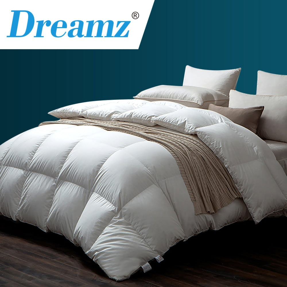 DreamZ 500GSM All Season Goose Down Feather Filling Duvet in Queen Size Quilt Fast shipping On sale