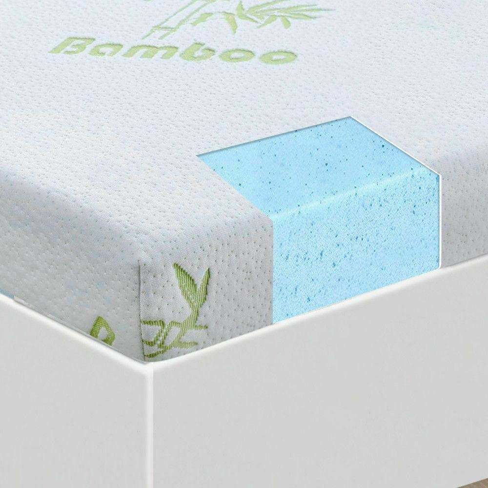 DreamZ 5cm Thickness Cool Gel Memory Foam Mattress Topper Bamboo Fabric Double Fast shipping On sale