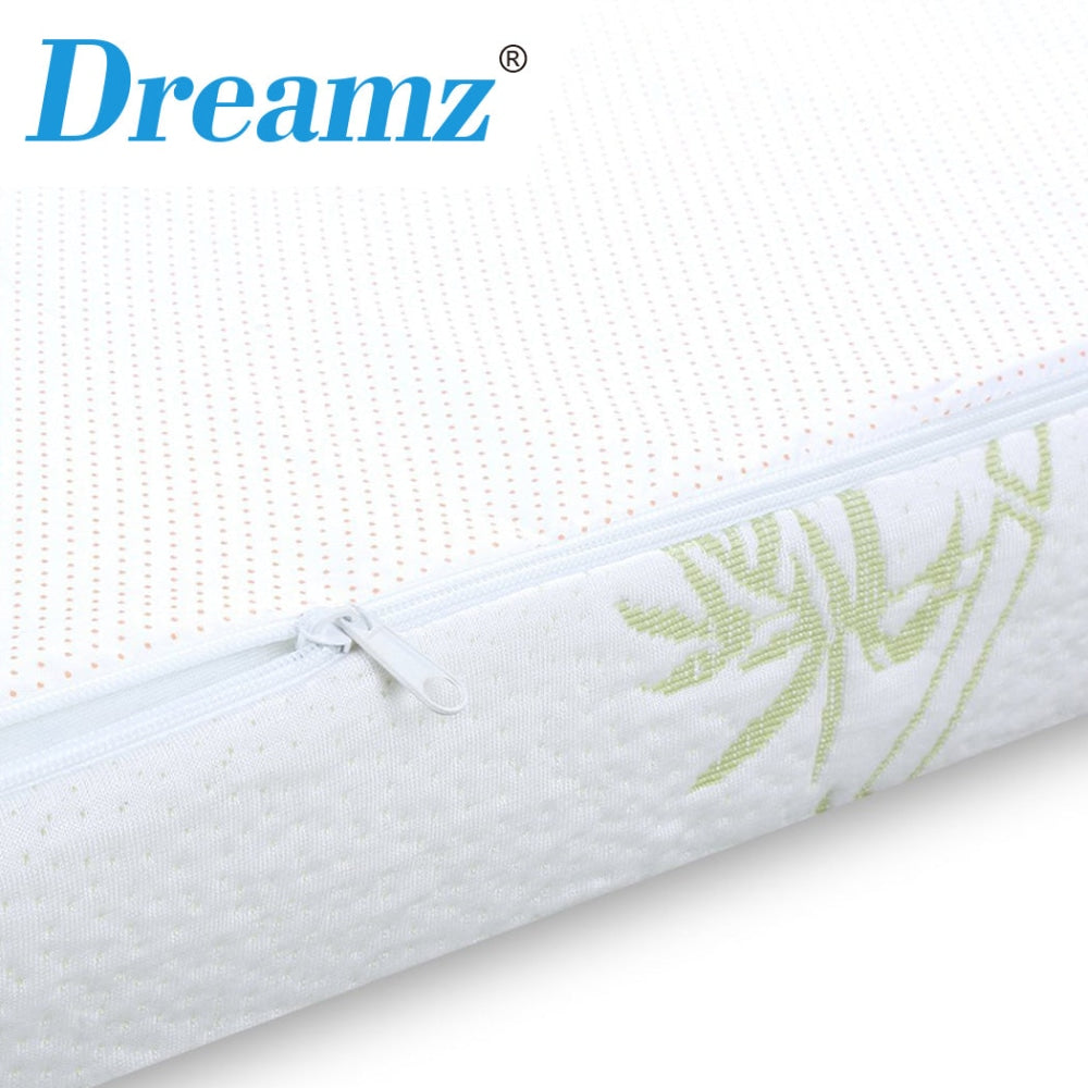 DreamZ 5cm Thickness Cool Gel Memory Foam Mattress Topper Bamboo Fabric Single Fast shipping On sale