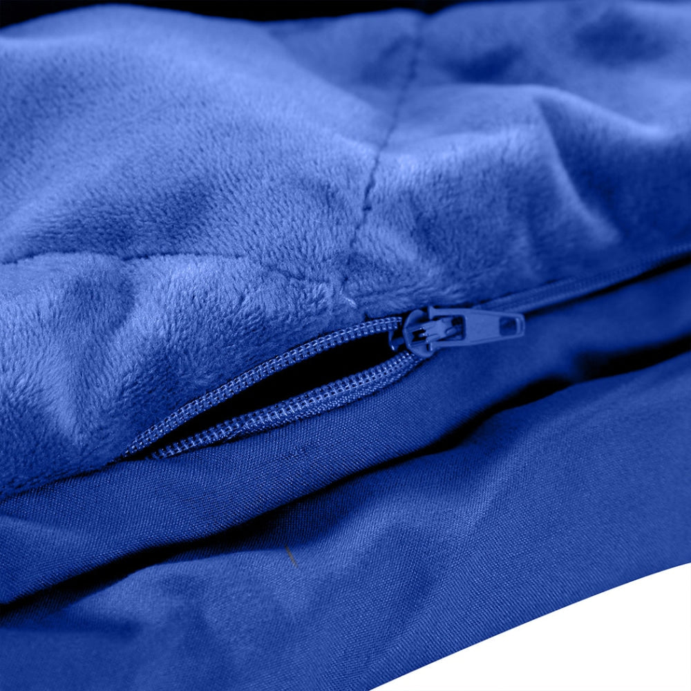 DreamZ 5KG Anti Anxiety Weighted Blanket Gravity Blankets Royal Blue Colour Fast shipping On sale