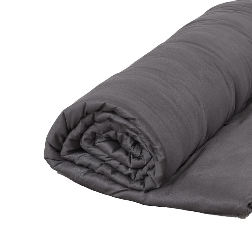 DreamZ 5KG Weighted Blanket Promote Deep Sleep Anti Anxiety Single Dark Grey Fast shipping On sale