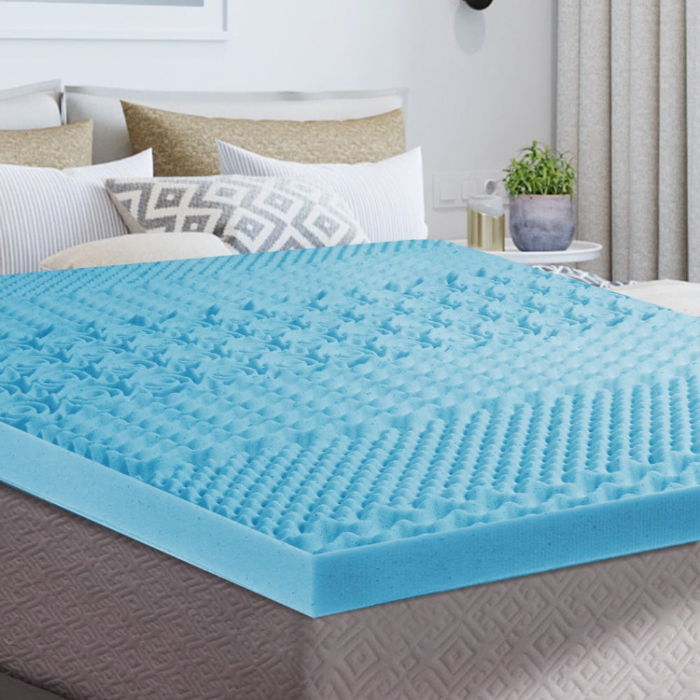 Dreamz 7-Zone Cool Gel Memory Foam Bamboo Removable Cover 5CM King Single Mattress Topper Fast shipping On sale