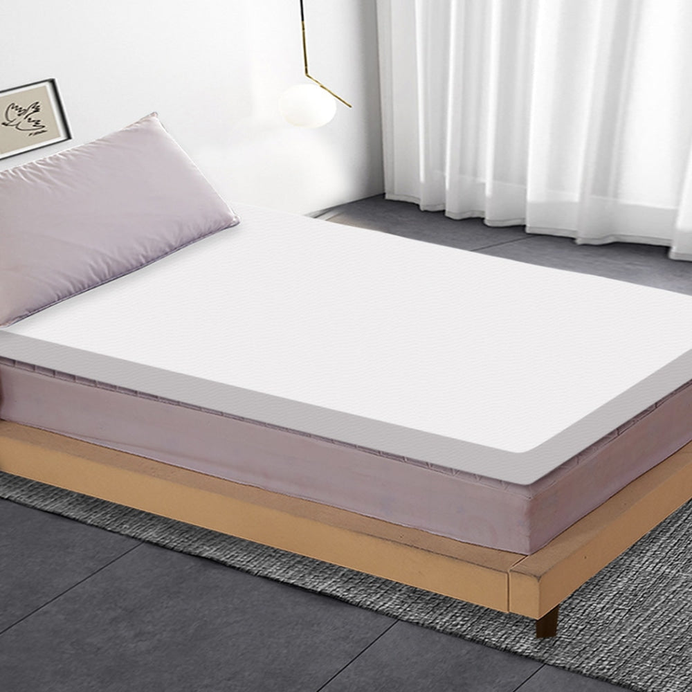 DreamZ 7cm Memory Foam Bed Mattress Topper Polyester Underlay Cover Single Fast shipping On sale