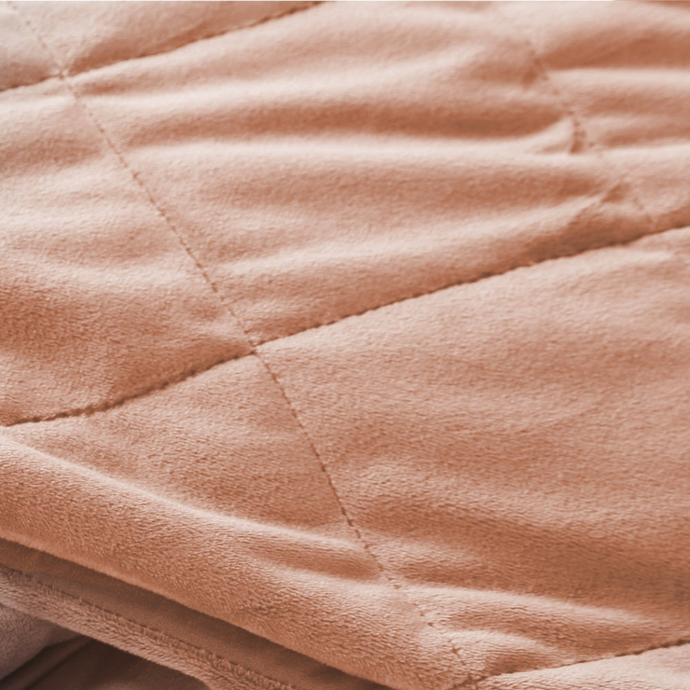 DreamZ 7KG Anti Anxiety Weighted Blanket Gravity Blankets Dusty Pink Colour Fast shipping On sale