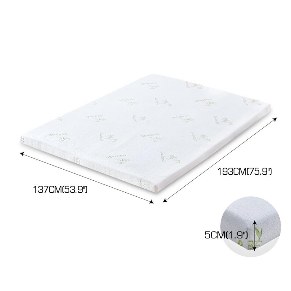 DreamZ 8cm Thickness Cool Gel Memory Foam Mattress Topper Bamboo Fabric Double Fast shipping On sale