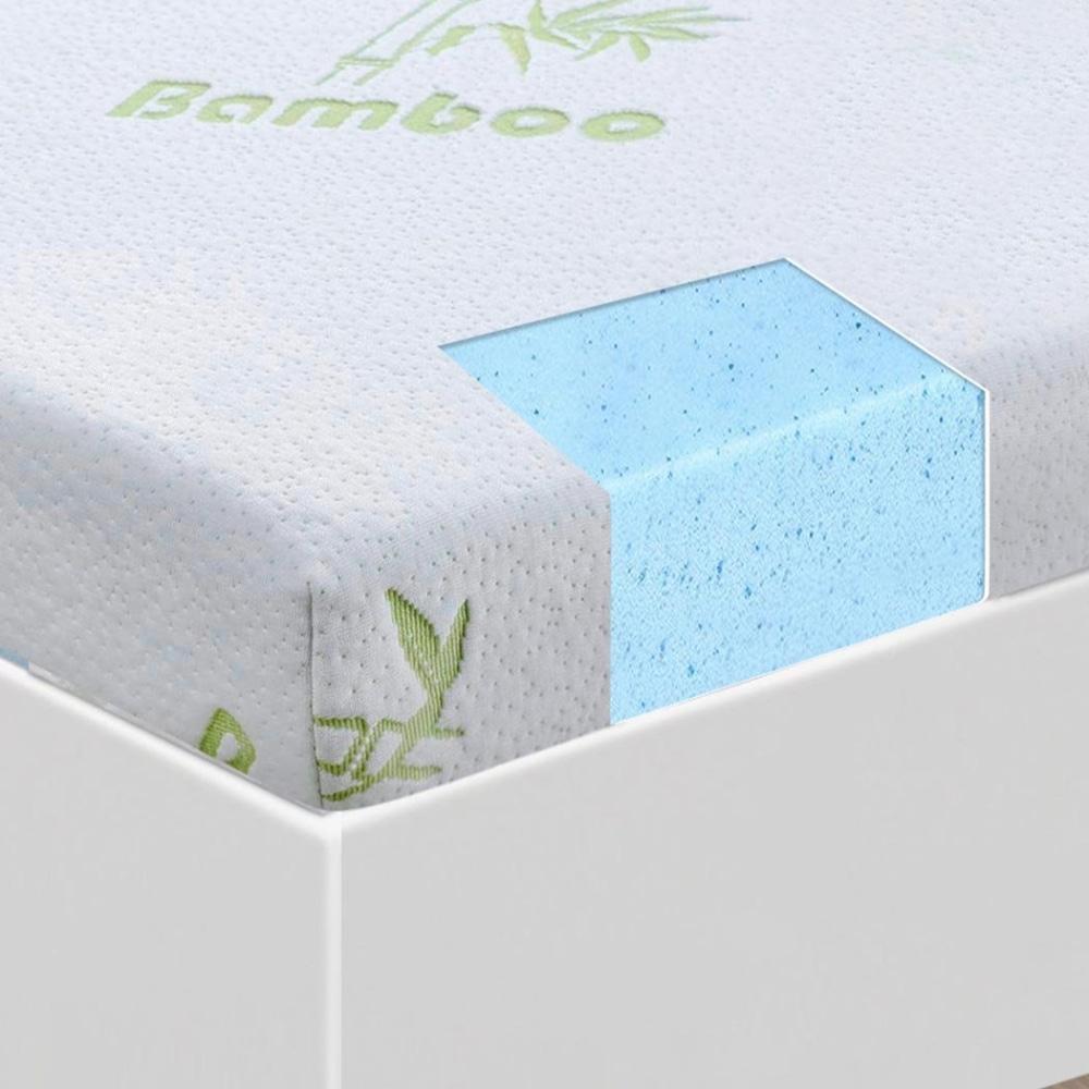 DreamZ 8cm Thickness Cool Gel Memory Foam Mattress Topper Bamboo Fabric Double Fast shipping On sale