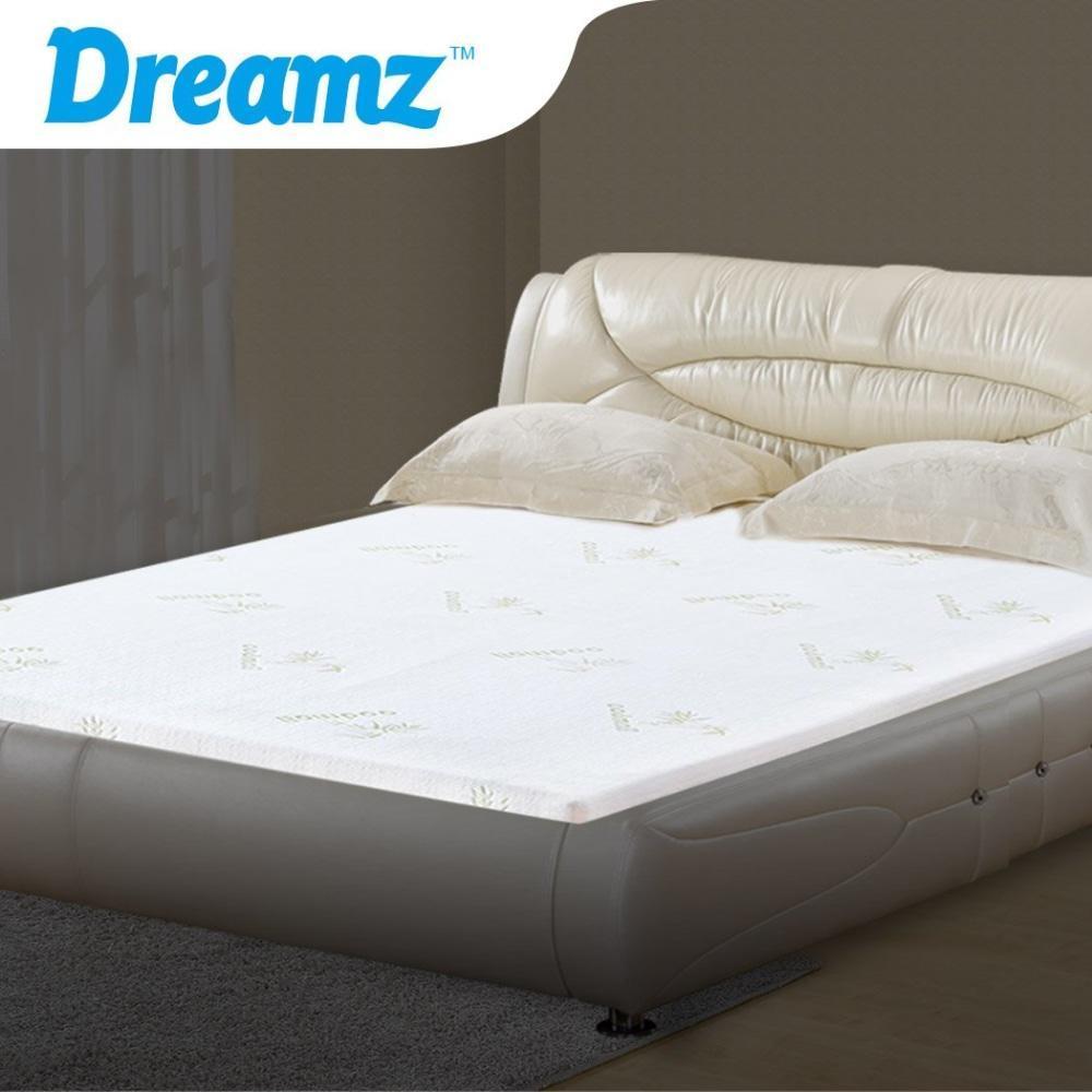 DreamZ 8cm Thickness Cool Gel Memory Foam Mattress Topper Bamboo Fabric King Fast shipping On sale