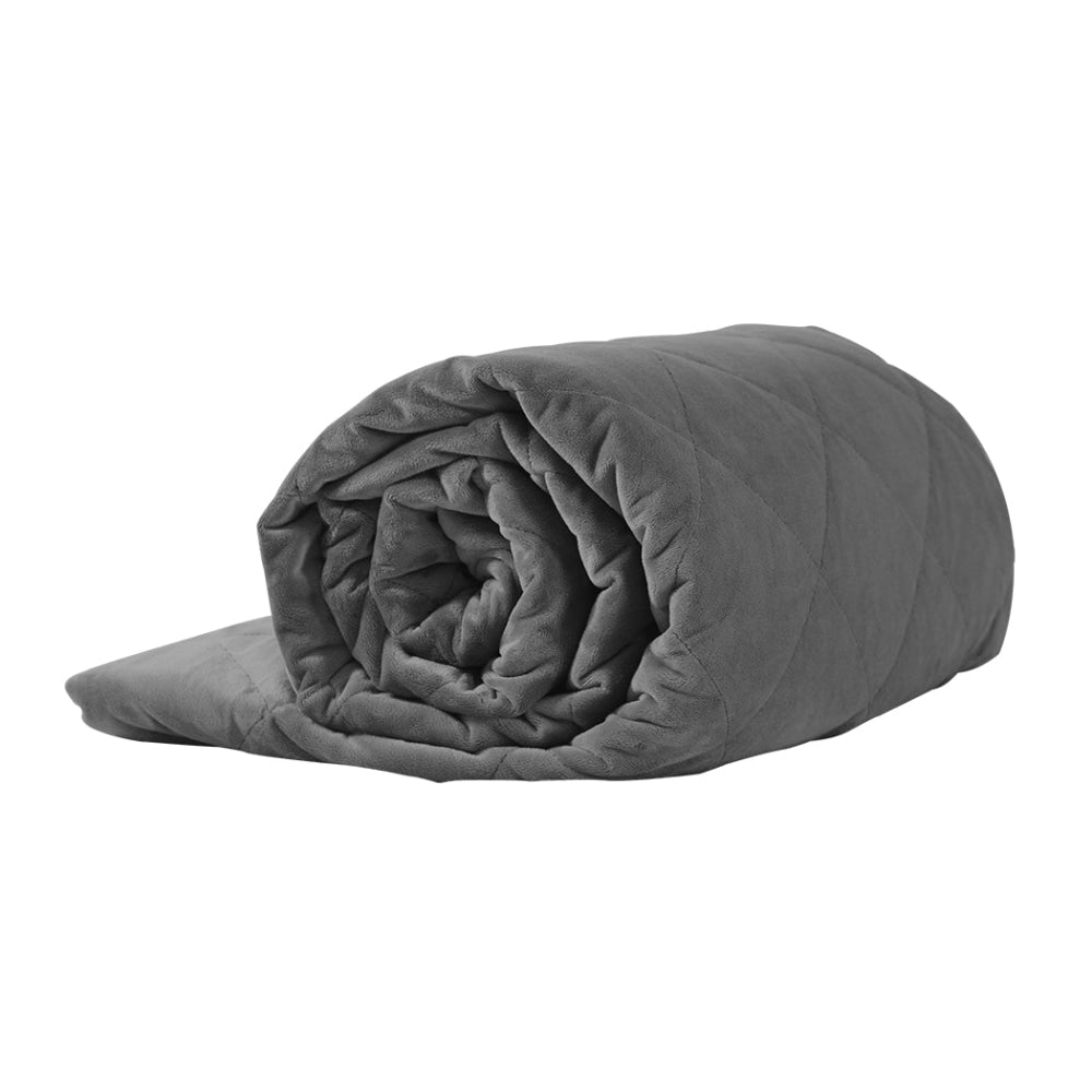 DreamZ 9KG Adults Size Anti Anxiety Weighted Blanket Gravity Blankets Grey Fast shipping On sale