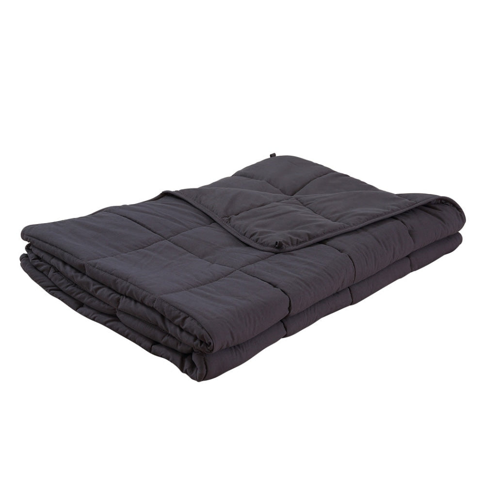 DreamZ 9KG Weighted Blanket Promote Deep Sleep Anti Anxiety Double Dark Grey Fast shipping On sale