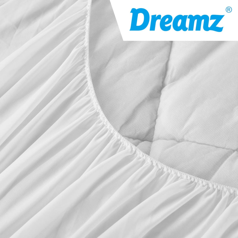 Dreamz Bamboo Pillowtop Mattress Topper Protector Waterproof Cool Cover Double Fast shipping On sale