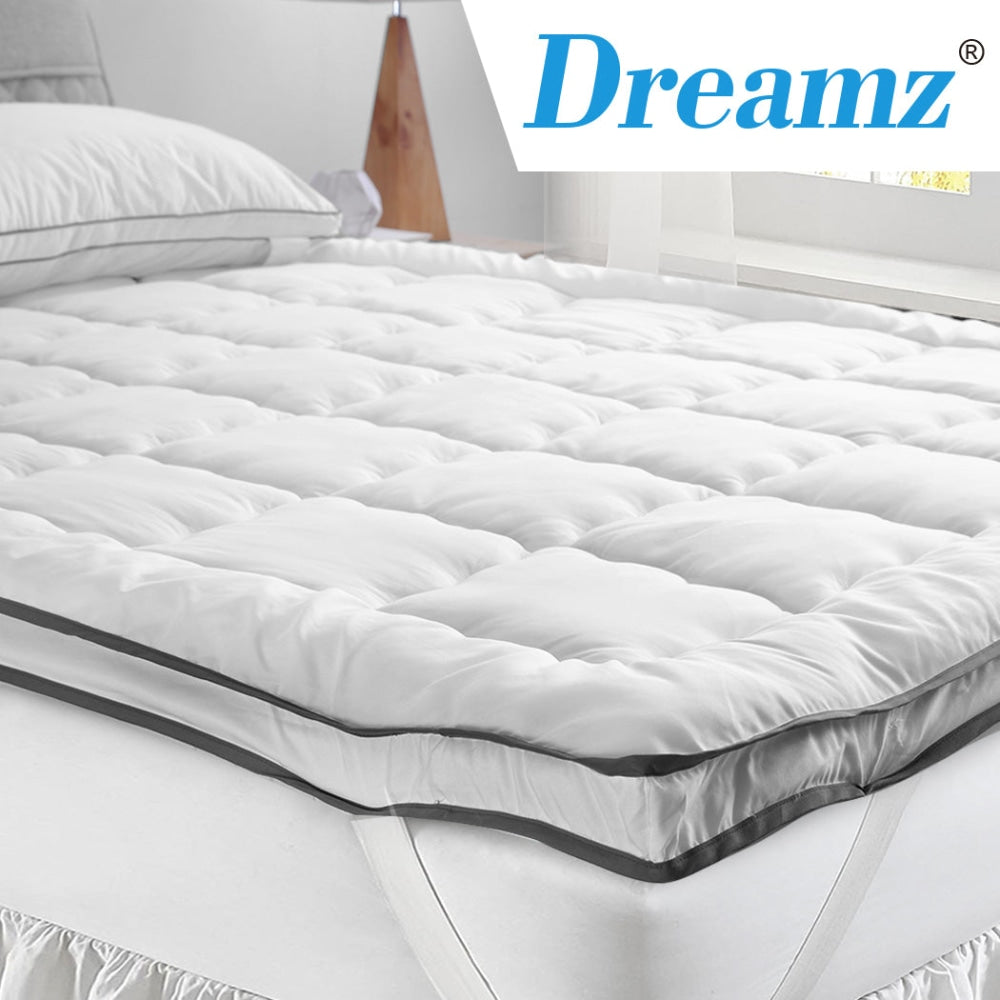 DreamZ Bedding Luxury Pillowtop Mattress Topper Mat Pad Protector Cover Double Fast shipping On sale