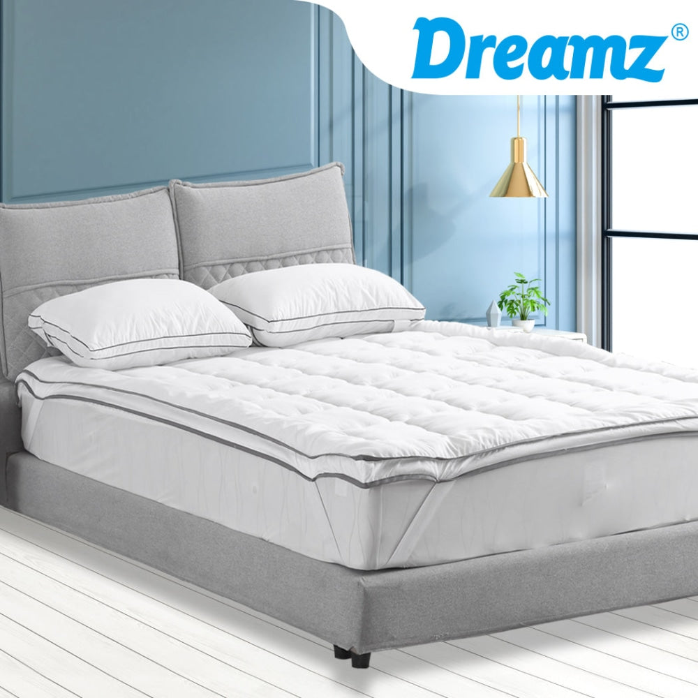 DreamZ Bedding Luxury Pillowtop Mattress Topper Mat Pad Protector Cover Double Fast shipping On sale