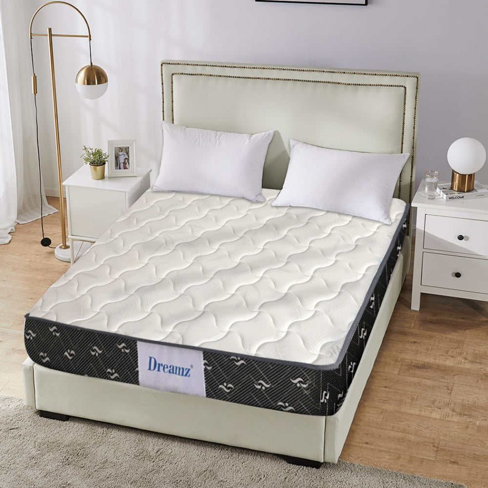 Dreamz Bedding Mattress Queen Size Premium Bed Top Spring Foam Medium Soft 16CM Fast shipping On sale