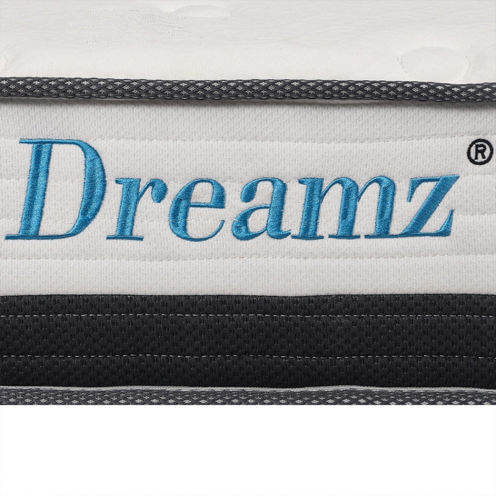 Dreamz Bedding Mattress Spring King Single Premium Bed Top Foam Medium Soft 21CM Fast shipping On sale