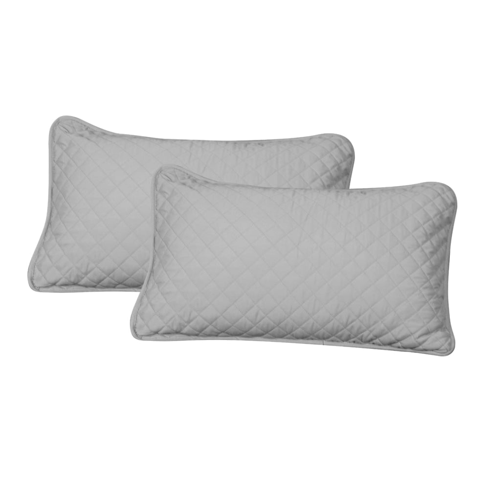 DreamZ Bedspread Coverlet Set Quilted Comforter Soft Pillowcases Queen Grey Quilt Cover Fast shipping On sale