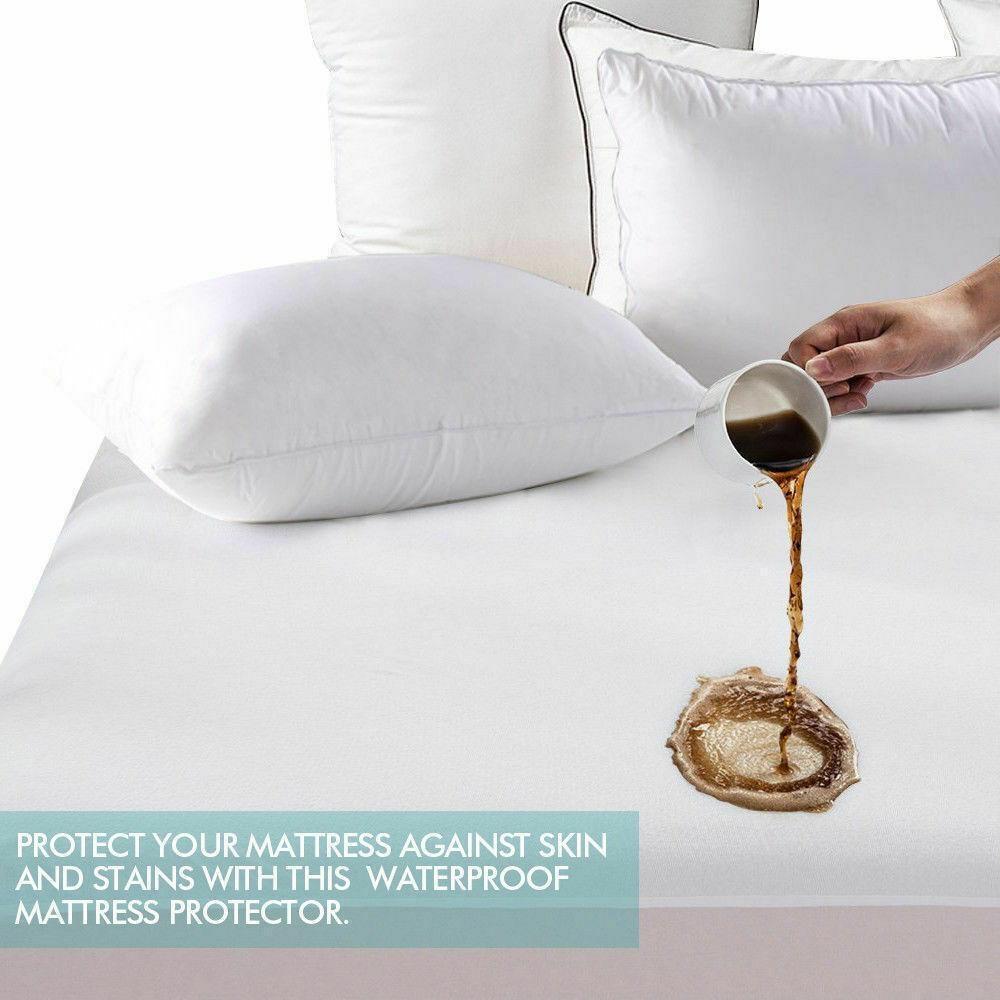 DreamZ Fitted Waterproof Bed Mattress Protectors Covers King Protector Fast shipping On sale