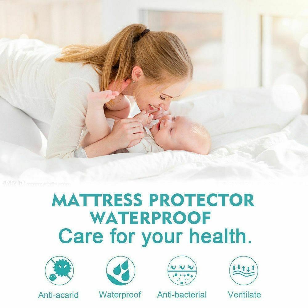 DreamZ Fitted Waterproof Bed Mattress Protectors Covers King Protector Fast shipping On sale