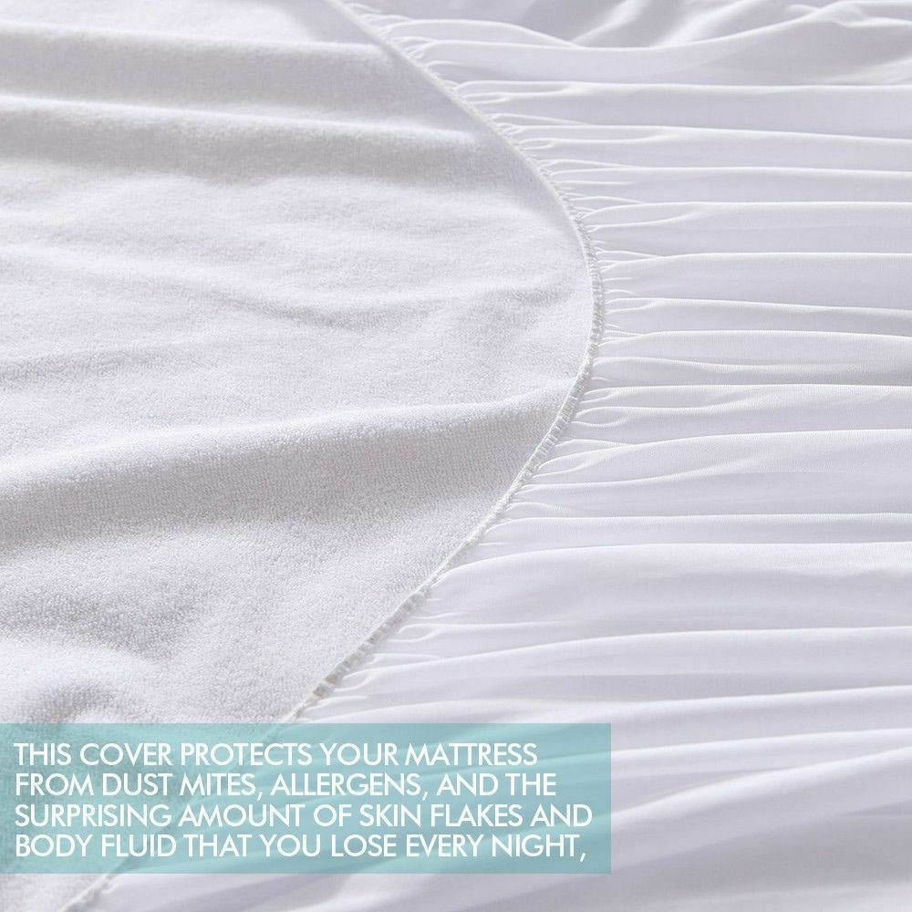DreamZ Fitted Waterproof Bed Mattress Protectors Covers Single Protector Fast shipping On sale