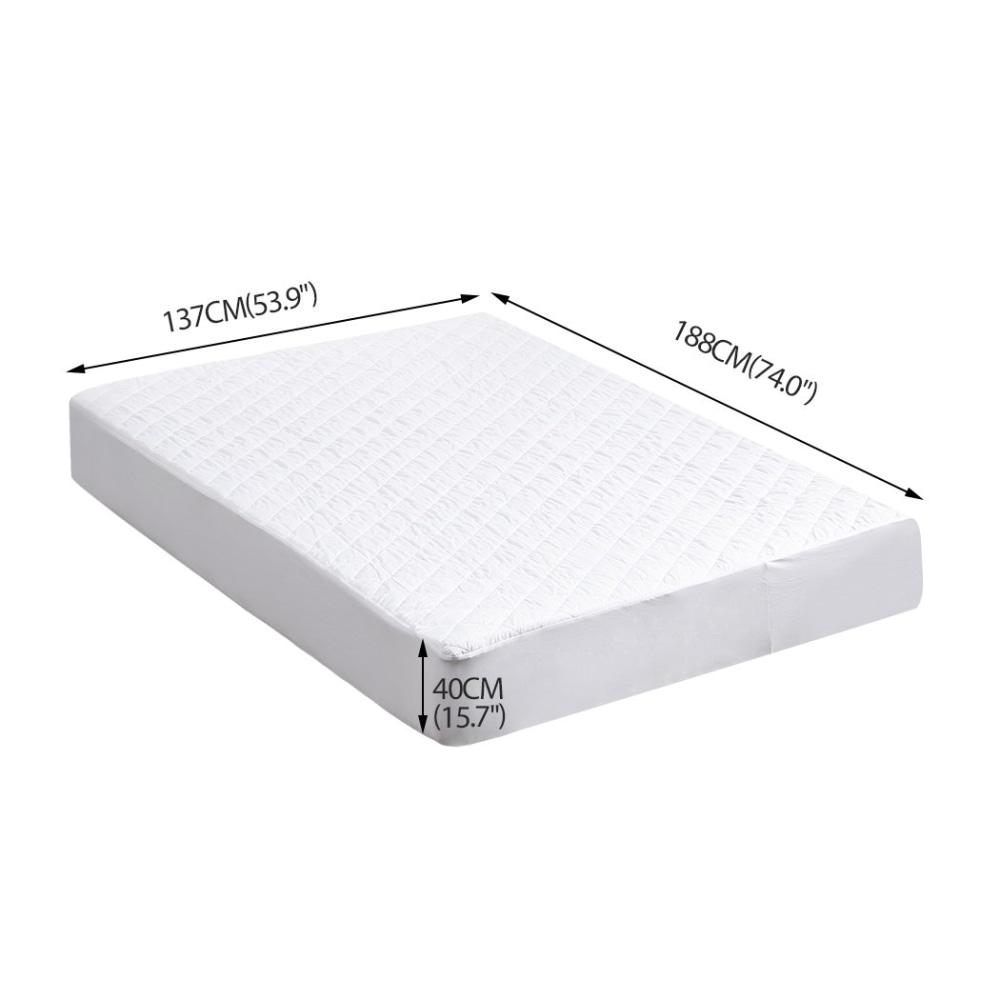 DreamZ Fully Fitted Waterproof Microfiber Mattress Protector in Double Size Fast shipping On sale