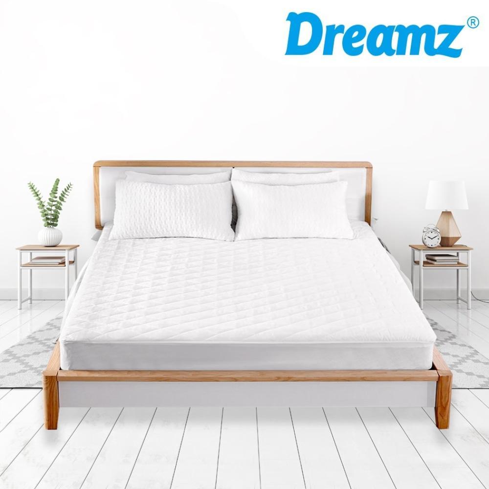 DreamZ Fully Fitted Waterproof Microfiber Mattress Protector in Double Size Fast shipping On sale