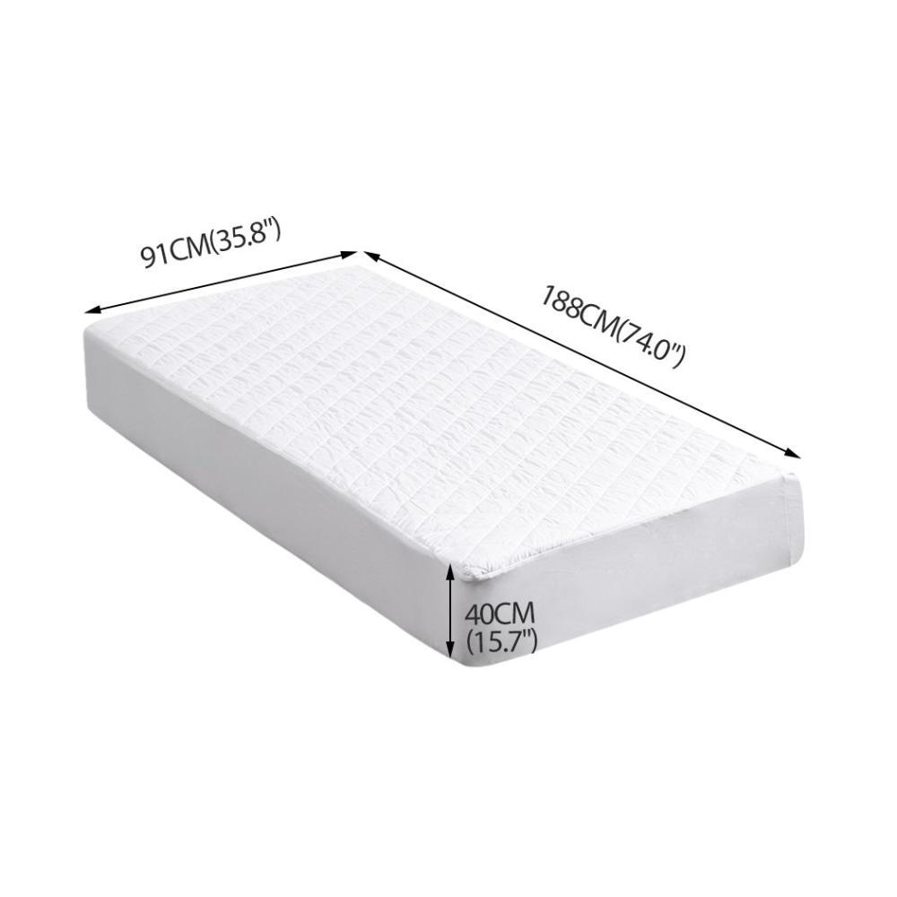 DreamZ Fully Fitted Waterproof Microfiber Mattress Protector in Single Size Fast shipping On sale