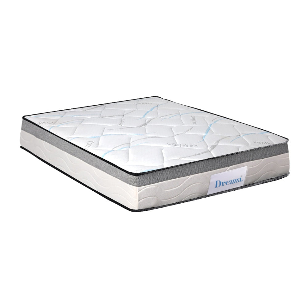 Dreamz Mattress King Single Size Bed Pocket Spring Medium Firm Premium Foam 25CM Fast shipping On sale