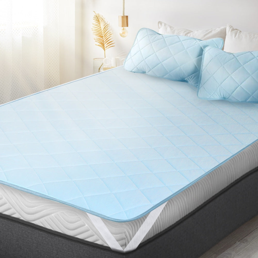 Dreamz Mattress Protector Cool Topper Set Pillow Case Double Fast shipping On sale