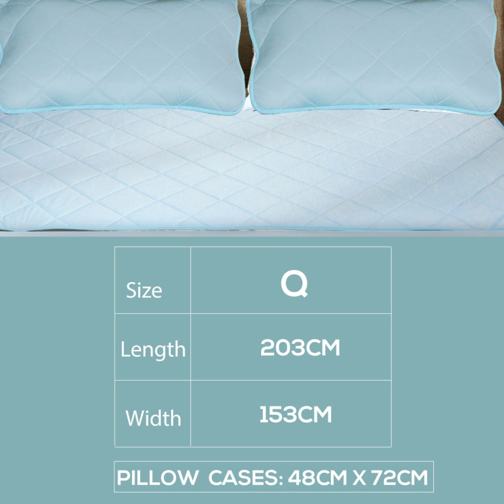 Dreamz Mattress Protector Cool Topper Set Pillow Case Queen Fast shipping On sale