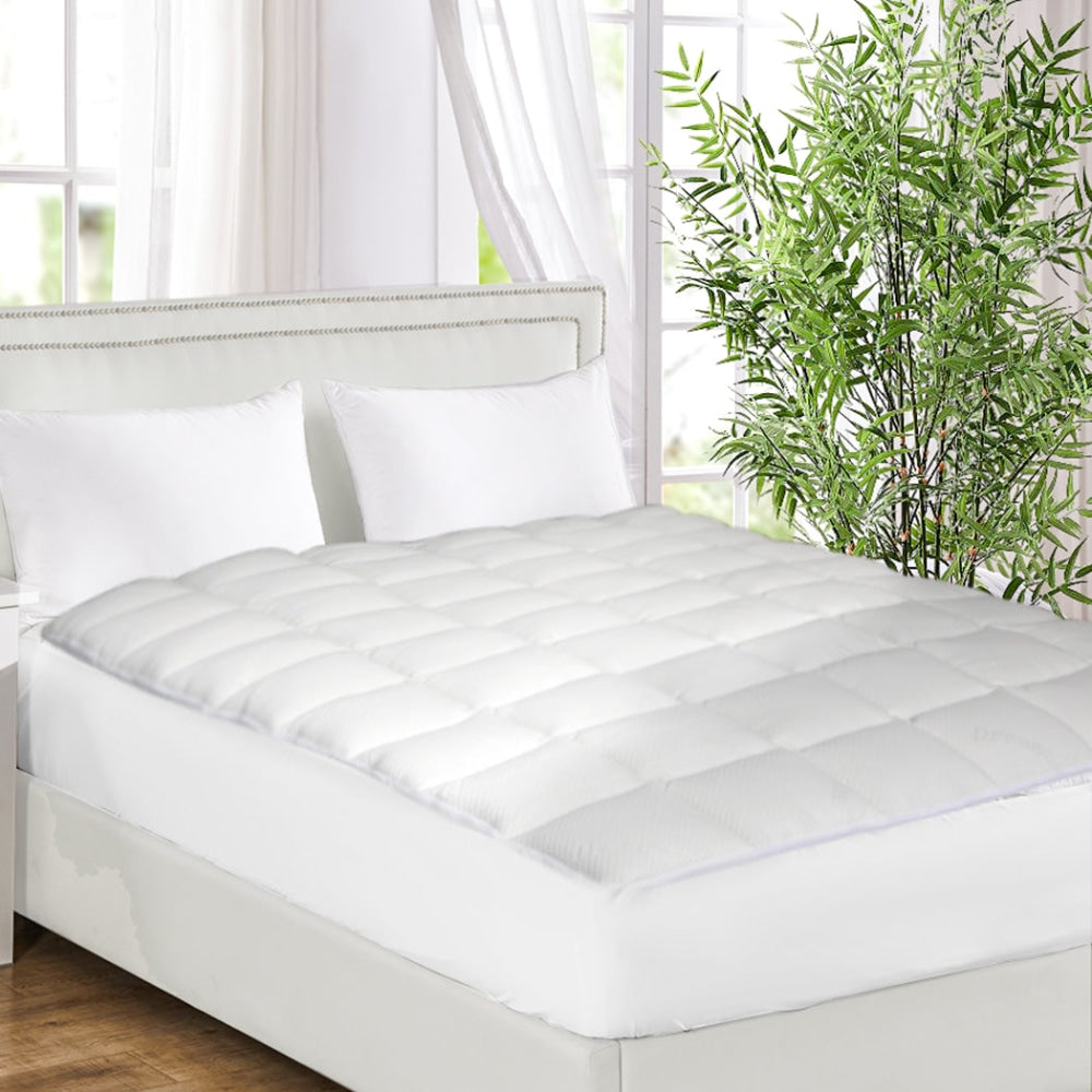 Dreamz Mattress Protector Luxury Topper Bamboo Quilted Underlay Pad King Fast shipping On sale