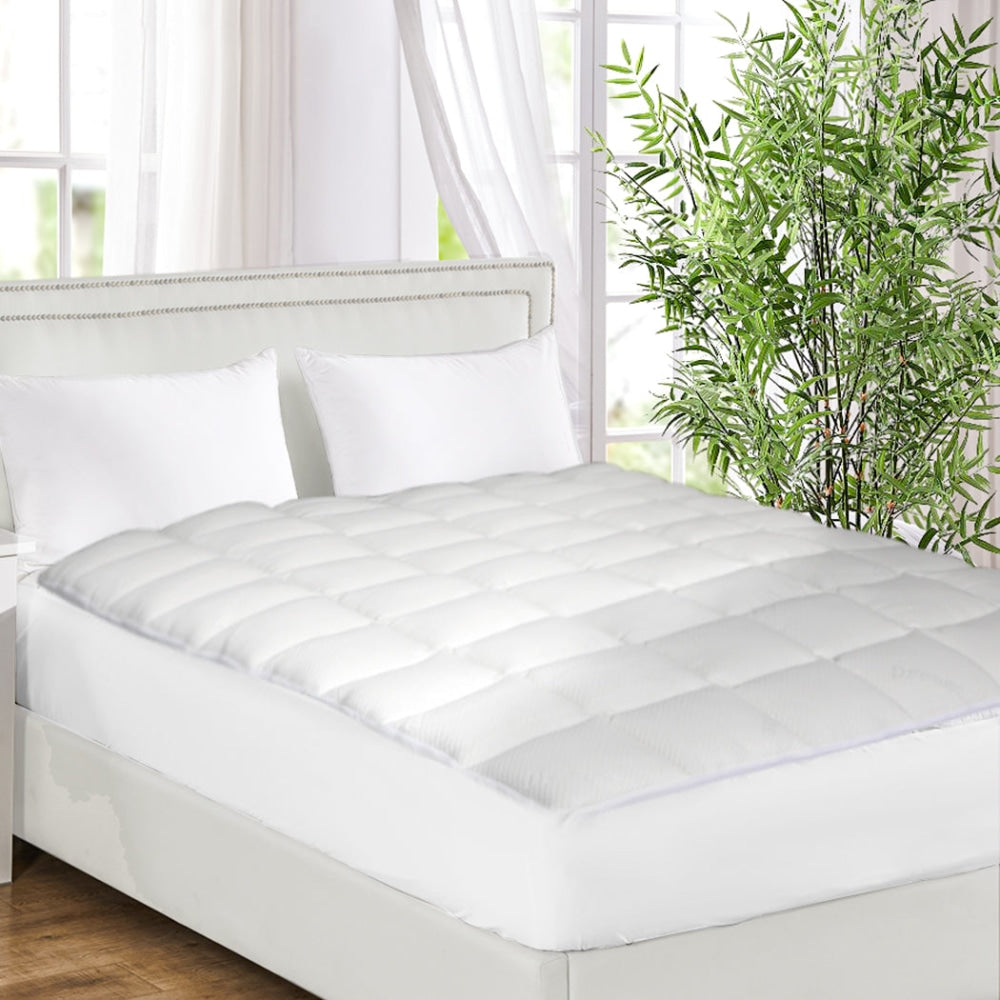 Dreamz Mattress Protector Luxury Topper Bamboo Quilted Underlay Pad Queen Fast shipping On sale