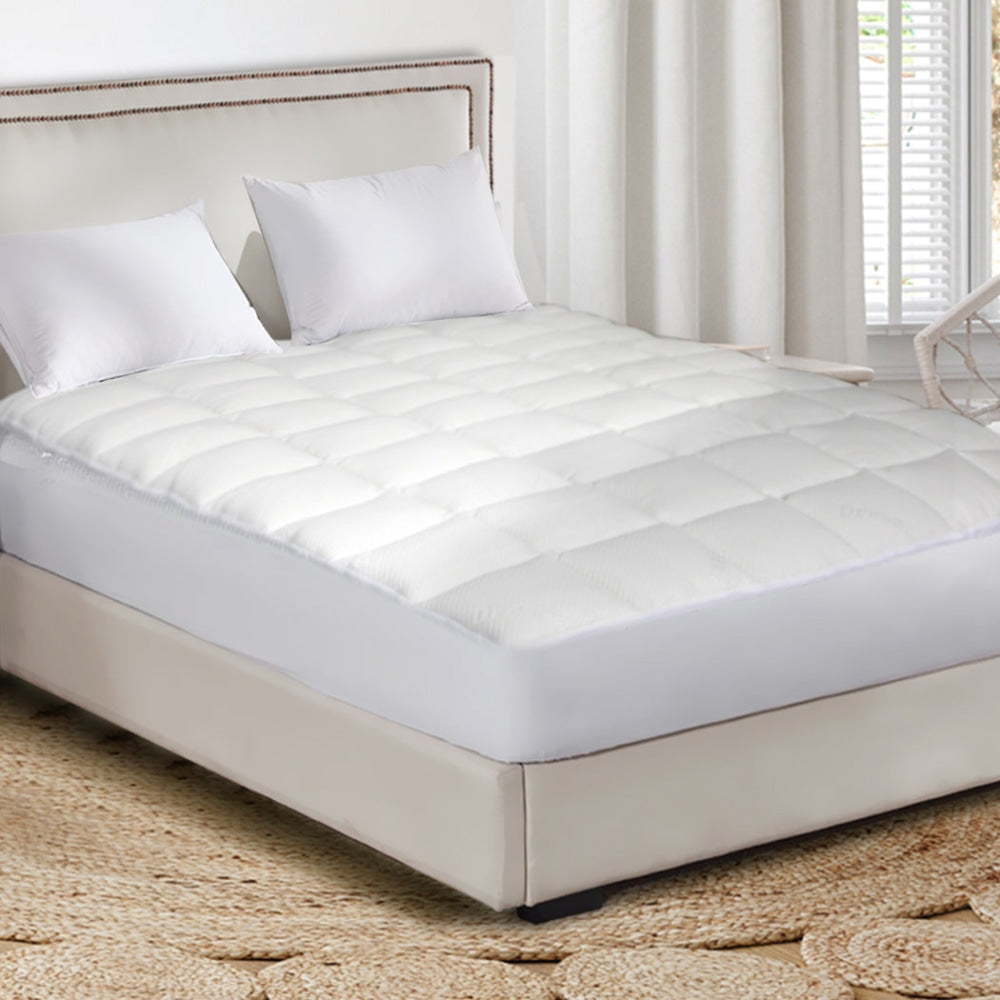 Dreamz Mattress Protector Luxury Topper Bamboo Quilted Underlay Pad Queen Fast shipping On sale