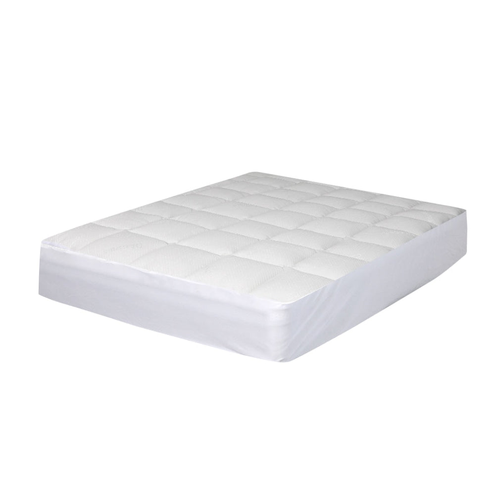 Dreamz Mattress Protector Luxury Topper Bamboo Quilted Underlay Pad Single Fast shipping On sale