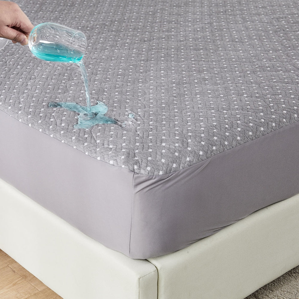 Dreamz Mattress Protector Topper Bamboo Charcoal Pillowtop King Single Fast shipping On sale