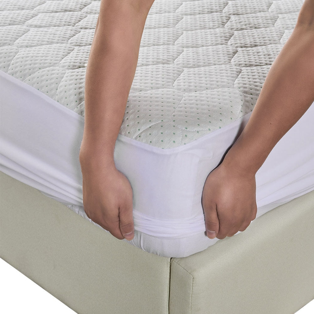 Dreamz Mattress Protector Topper Bamboo Pillowtop Waterproof Cover Double Fast shipping On sale