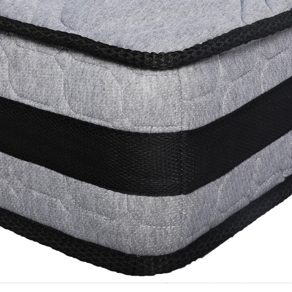 Dreamz Mattress Spring Foam Medium Firm All Size 22CM Single Dark Grey Fast shipping On sale