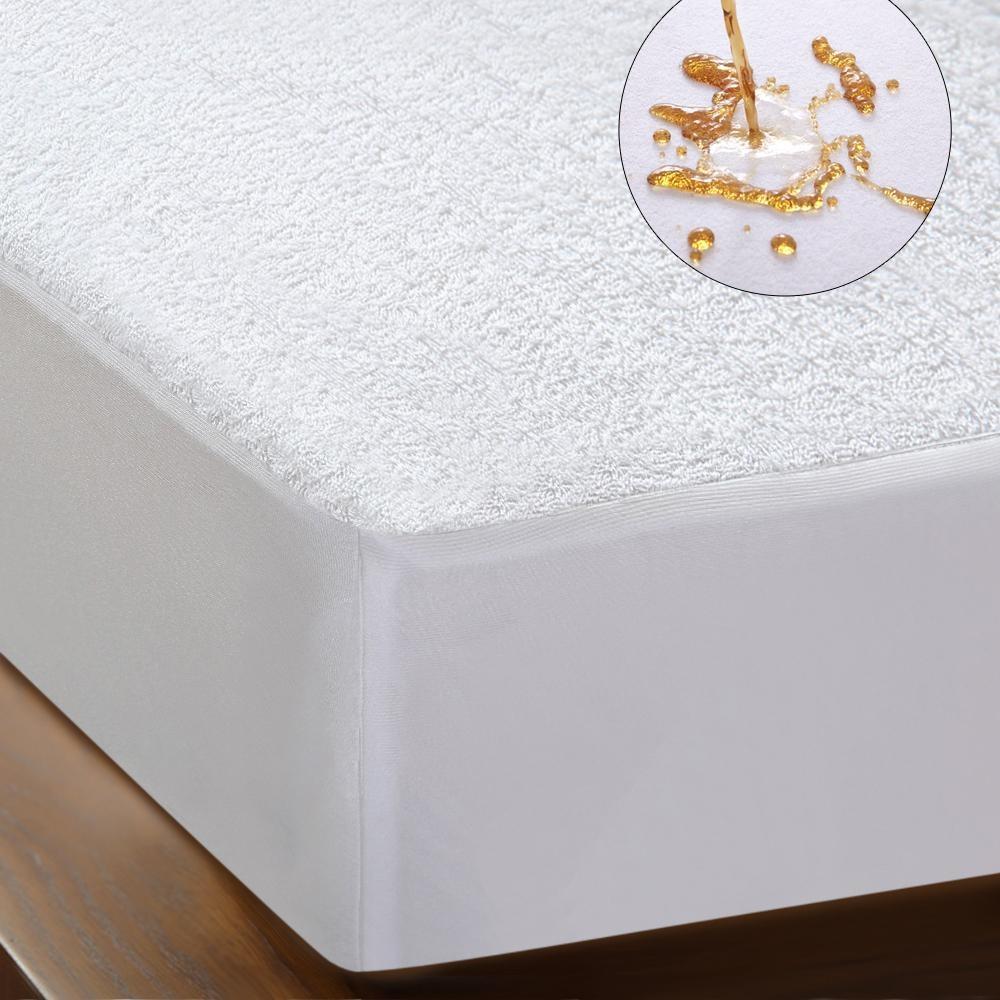 DreamZ Terry Cotton Fully Fitted Waterproof Mattress Protector in Queen Size Fast shipping On sale