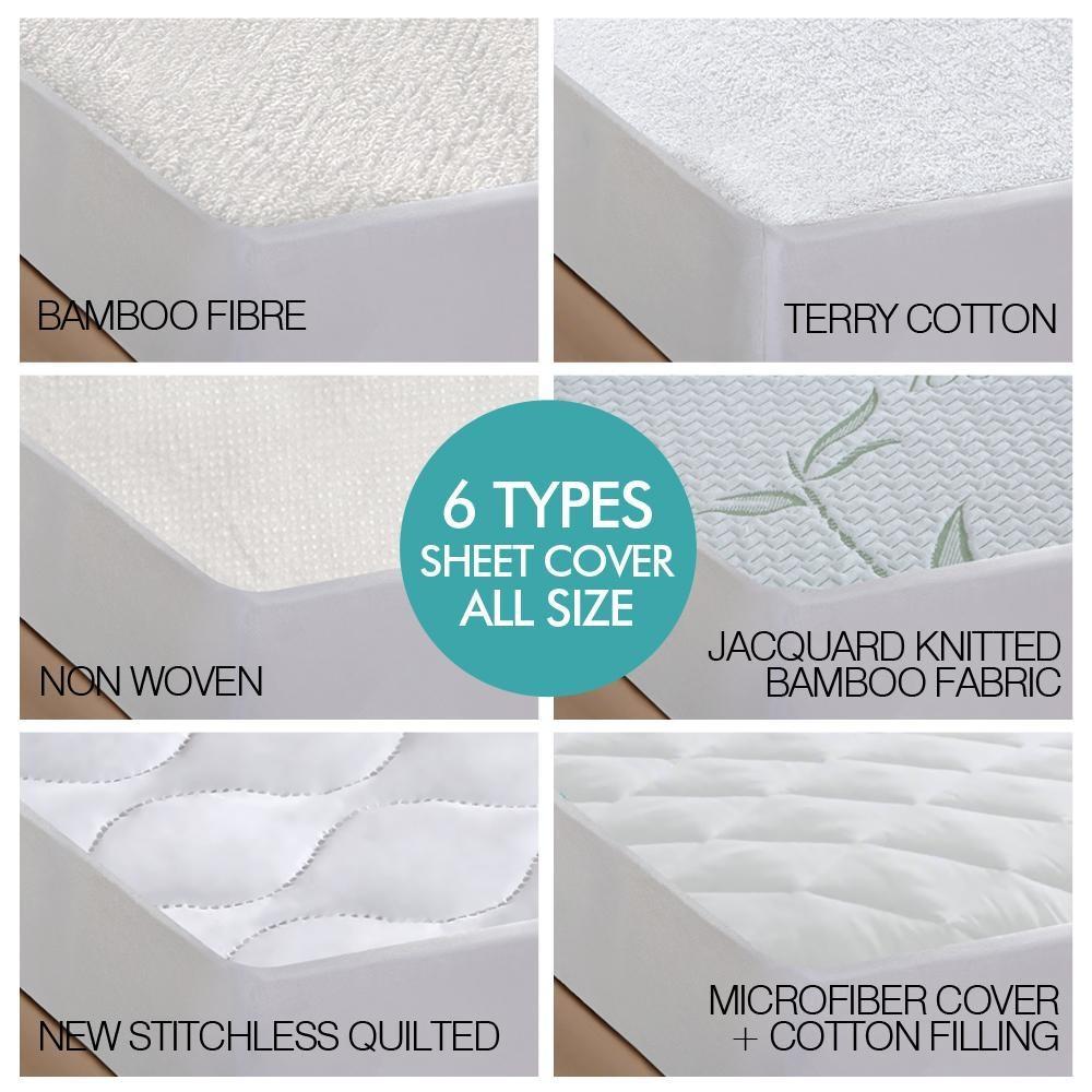 DreamZ Terry Cotton Fully Fitted Waterproof Mattress Protector in Queen Size Fast shipping On sale