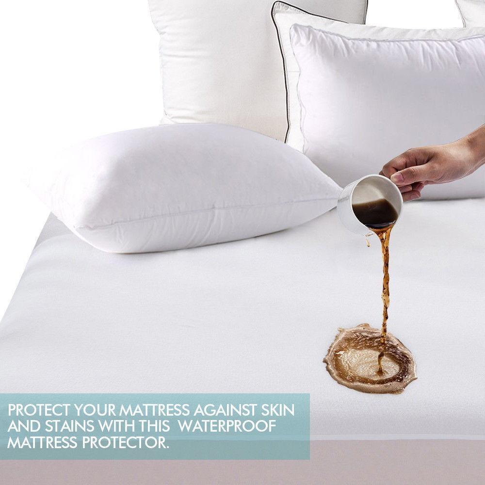 DreamZ Terry Cotton Fully Fitted Waterproof Mattress Protector King Single Size Fast shipping On sale