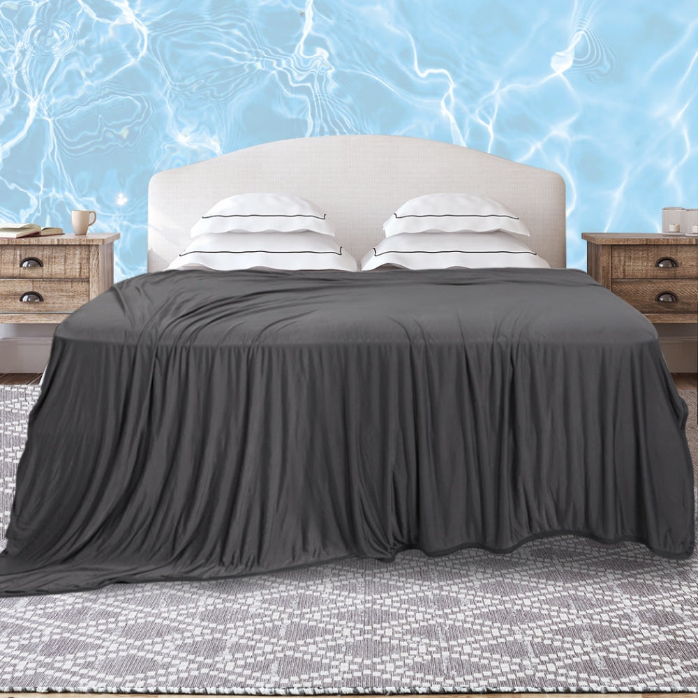 DreamZ Throw Blanket Cool Summer Soft Sofa Bed Sheet Rug Luxury Double Grey Fast shipping On sale